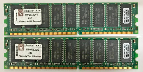 Kingston ddr1 - 2, (2x1gb)
