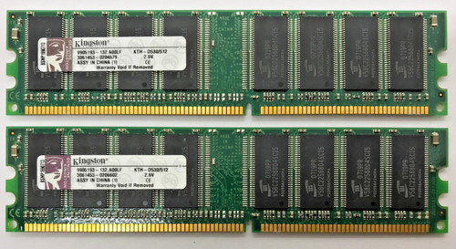 Kingston 1gb ddr1 - kingston, (2x512mb)