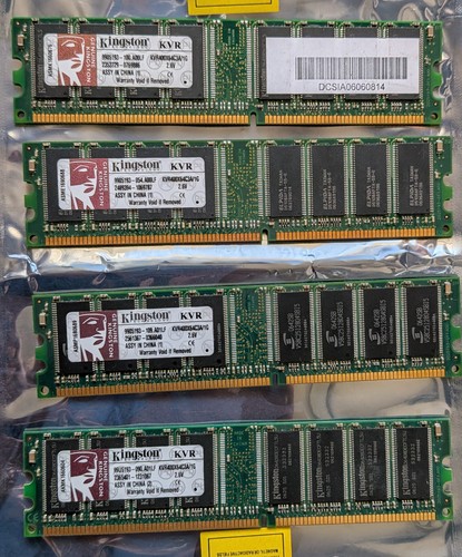 4x1gb kingston kvr400x64c3a - 4x1gb, kvr400x64c3a/1g