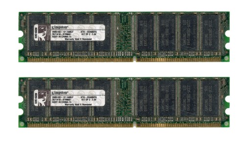 Kingston 2gb 2x1gb ddr pc3200 - kingston,