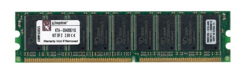 Kingston 1gb 2x512mb ddr - kingston,
